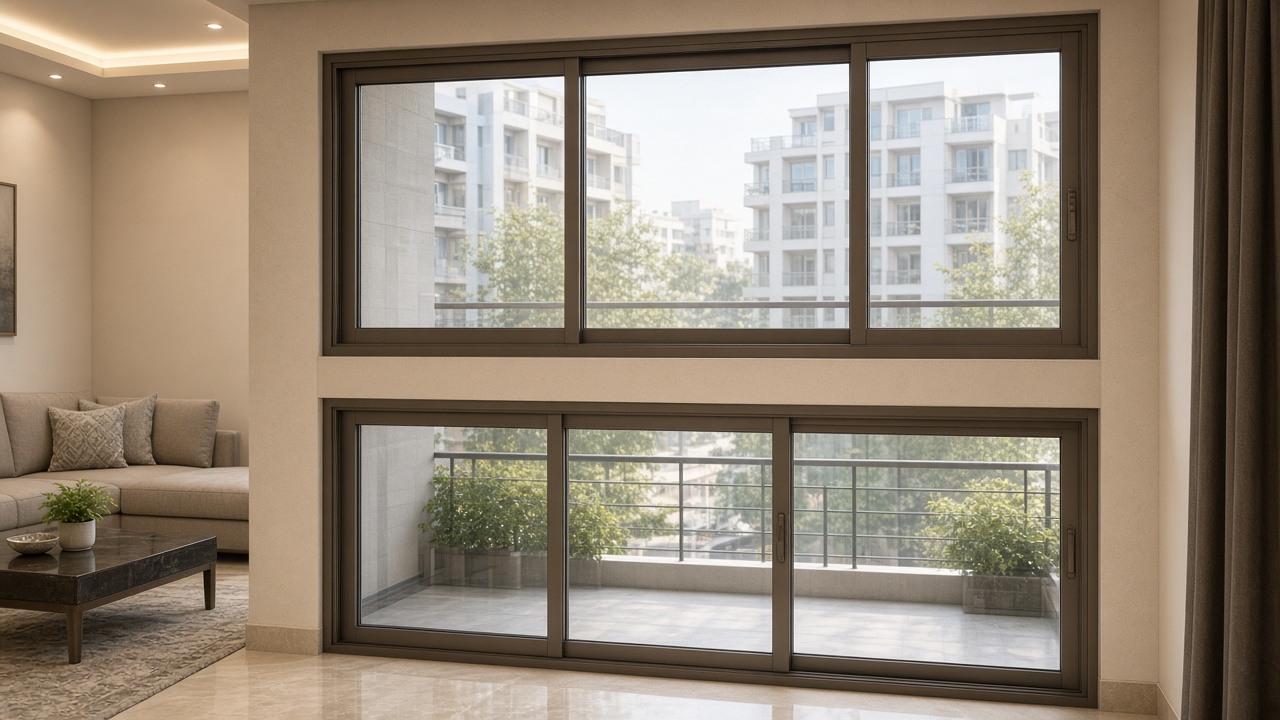 System aluminium sliding doors