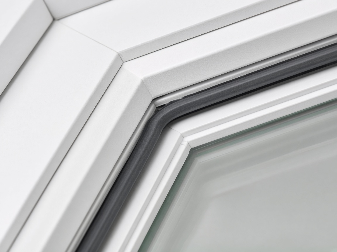 uPVC profile close-up